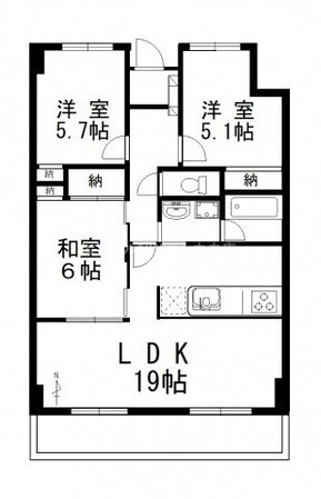 アークスクエア表町の物件間取画像